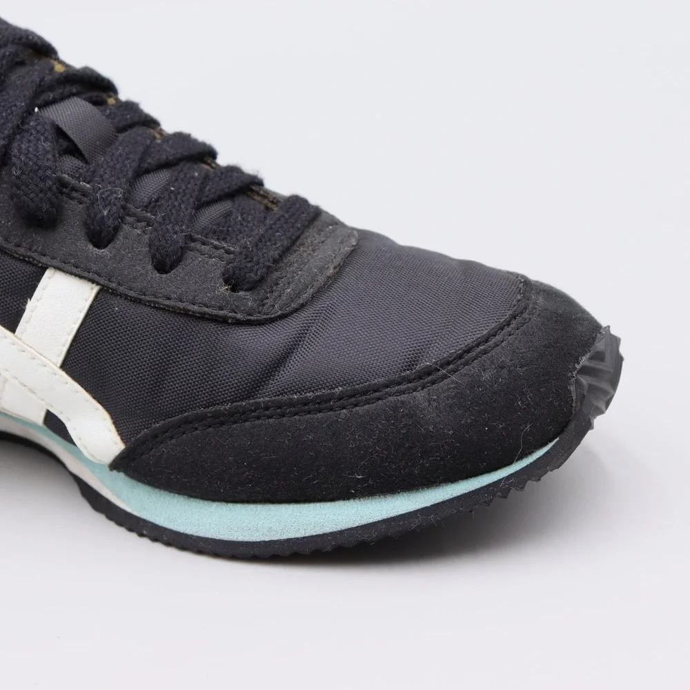 Onitsuka Tiger Sakurada Black White Light Blue Womens Size 6.5 Casual Sneakers - Picture 5 of 9